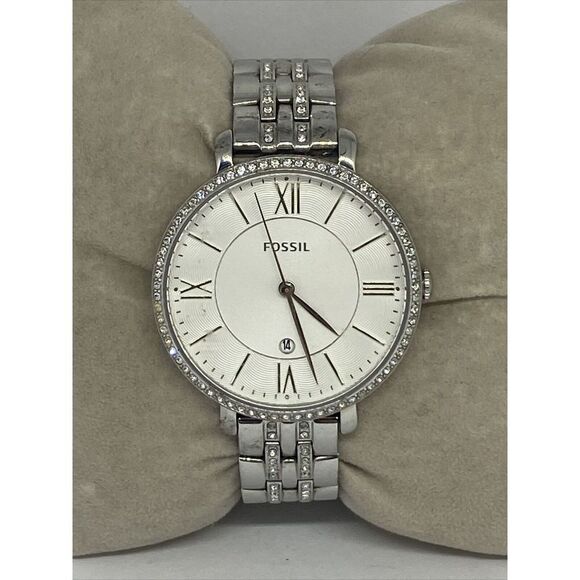 Fossil Jacqueline ES3545 Women's Silver Stainless Steel Analog Dial Watch RQ100 - Picture 3 of 12